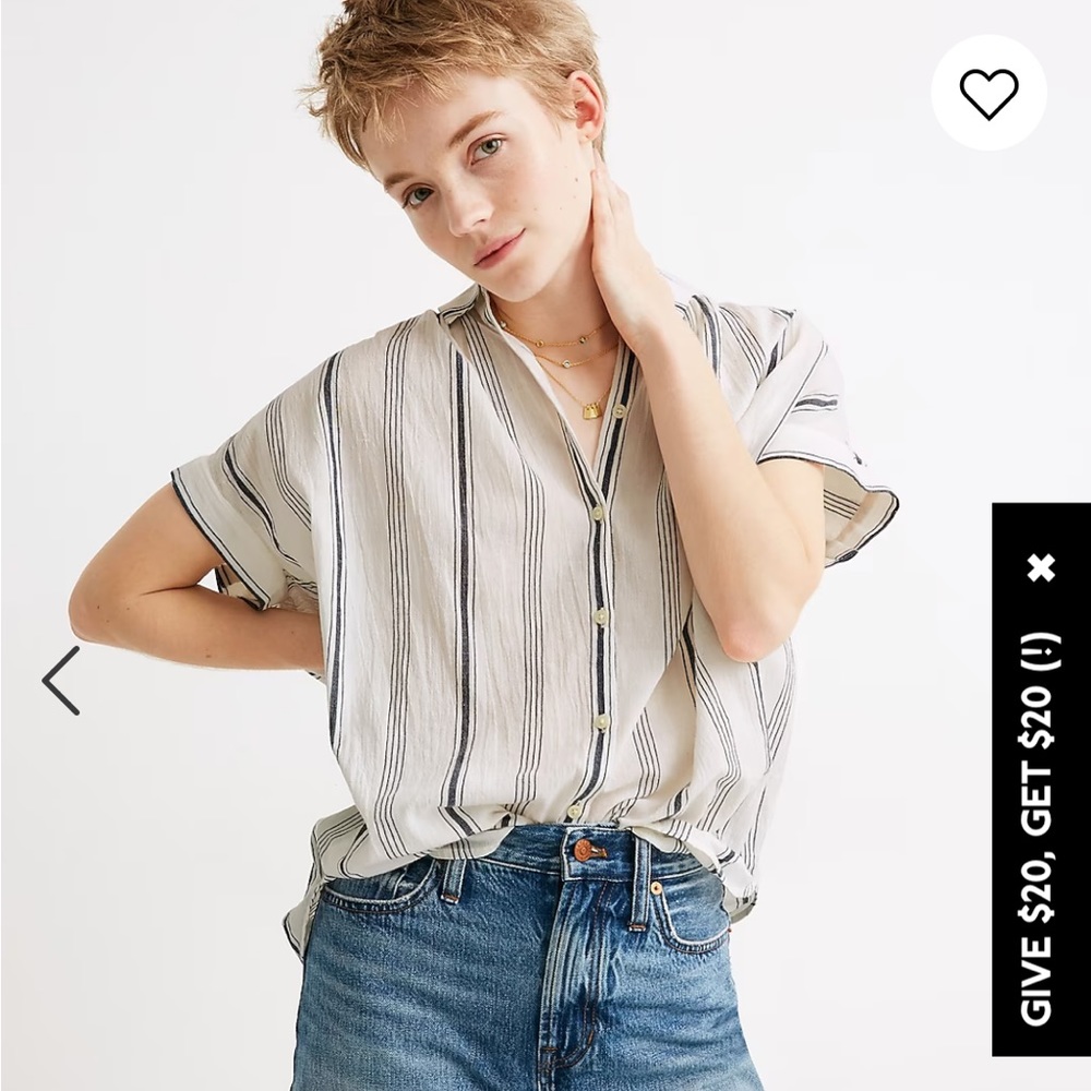 Madewell Central Shirt in Parkman Stripe